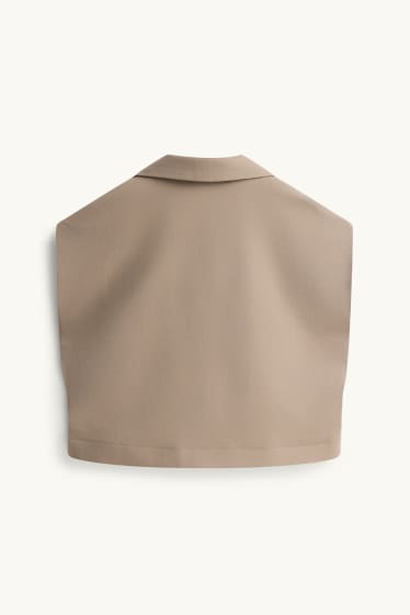 Donna - Gilet abbottonato - beige