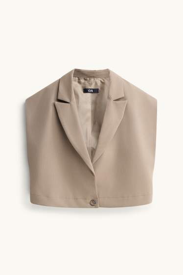 Donna - Gilet abbottonato - beige