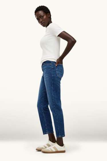 Femmes - Mom jean - high waist - LYCRA® - jean bleu