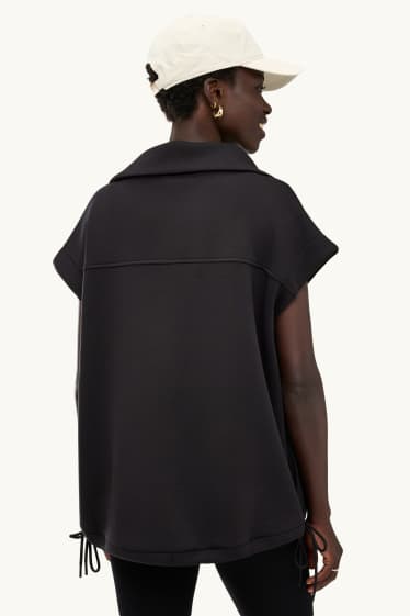 Damen - Sweatweste - schwarz