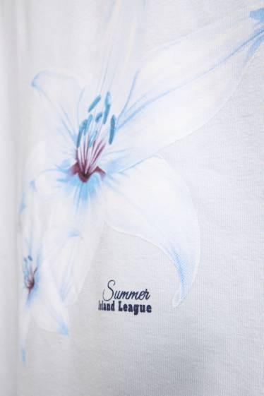 Dames - T-shirt - lichtblauw