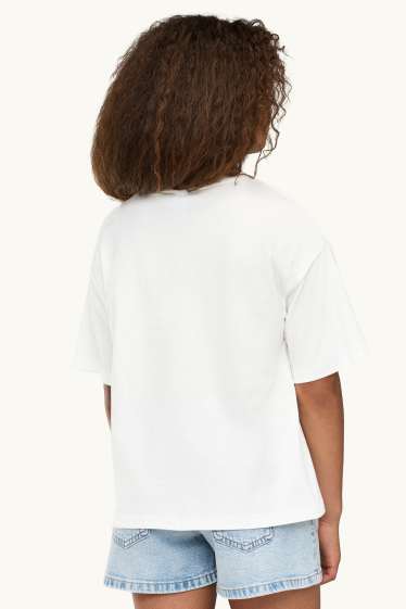 Kinder Mädchen - Lilo & Stitch - Kurzarmshirt - weiß