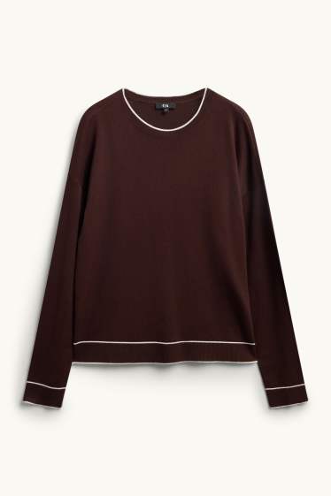Donna - Maglione - marrone scuro