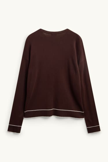 Donna - Maglione - marrone scuro