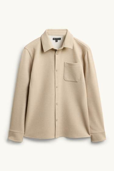 Kinder Buben - Hemdjacke - hellbraun