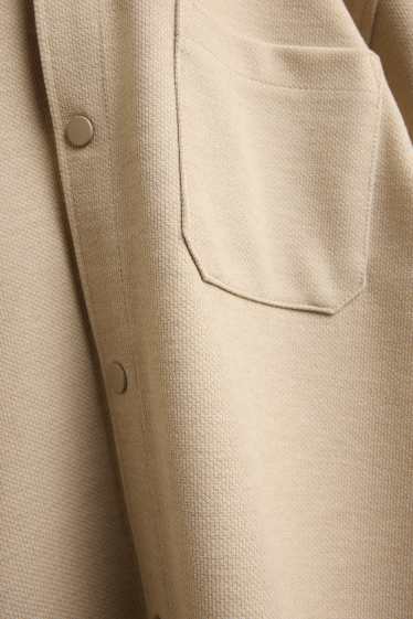 Kinder Buben - Hemdjacke - hellbraun