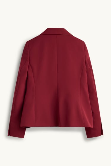 Femmes - Blazer de bureau - slim fit - rouge