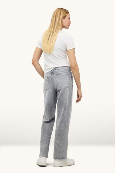Dona - Baggy Jeans - mid waist - texà gris clar