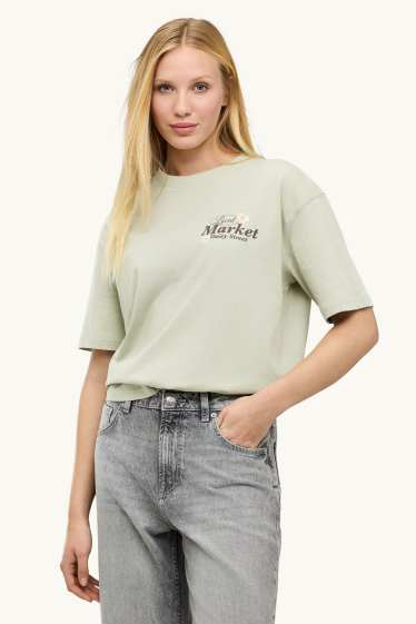 Damen - T-Shirt - Oversized - mintgrün