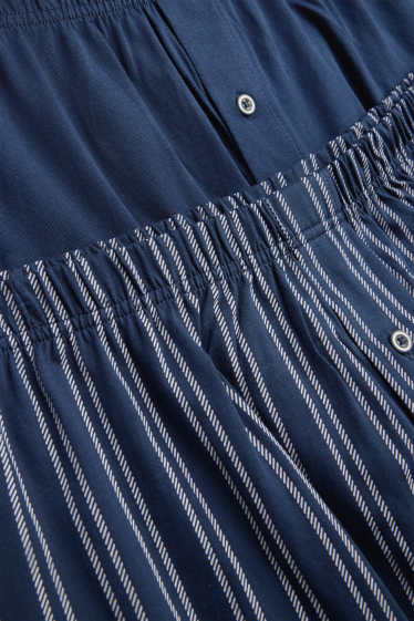 Heren - Set van 2 - boxershort - jersey - blauw