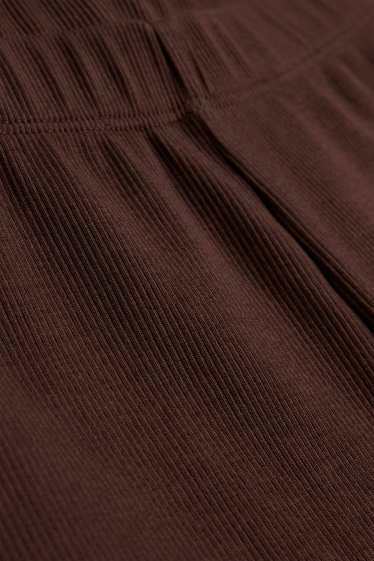 Femmes - Bermuda jogging - marron foncé