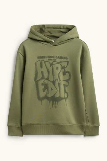 Children Boys - Hoodie - khaki