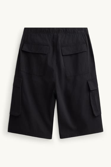 Herren - Cargo-Shorts - schwarz