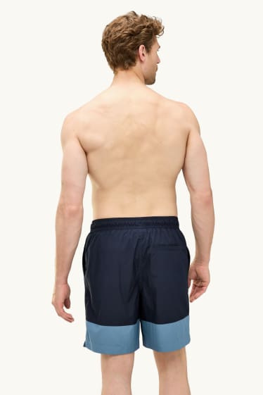 Uomo - Costume boxer - blu scuro