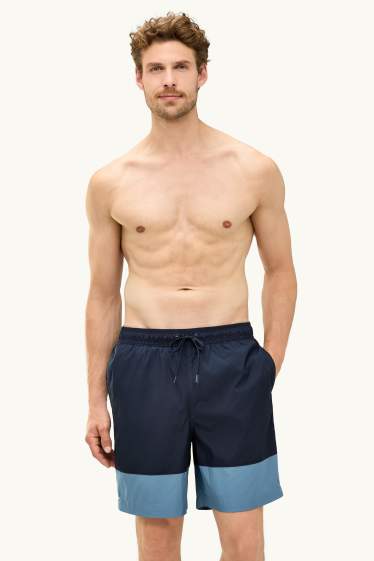 Uomo - Costume boxer - blu scuro