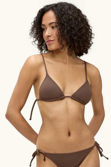 Damen - Bikini-Top - wattiert - bügellos - LYCRA® XTRA LIFE™ - braun