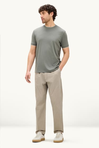 Hommes - Chino - slim fit - beige