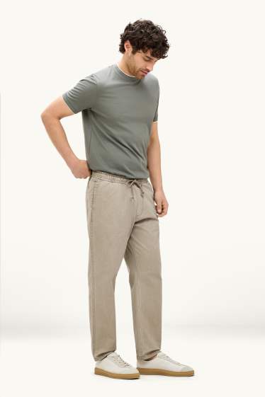 Hommes - Chino - slim fit - beige