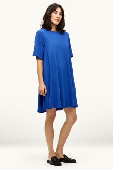 Damen - T-Shirt-Kleid - blau