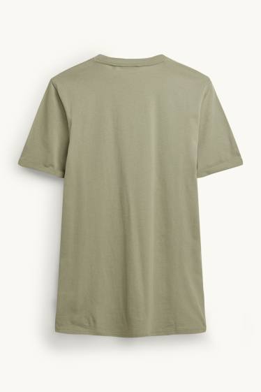 Pánské - Tričko - regular fit - zelená