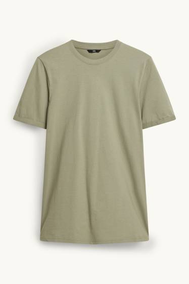 Pánské - Tričko - regular fit - zelená