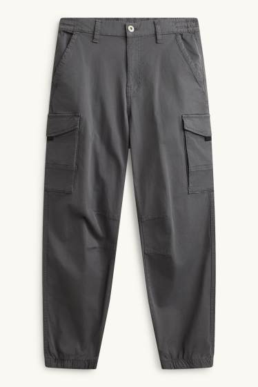 Herren - Cargohose - Tapered Fit - dunkelgrau