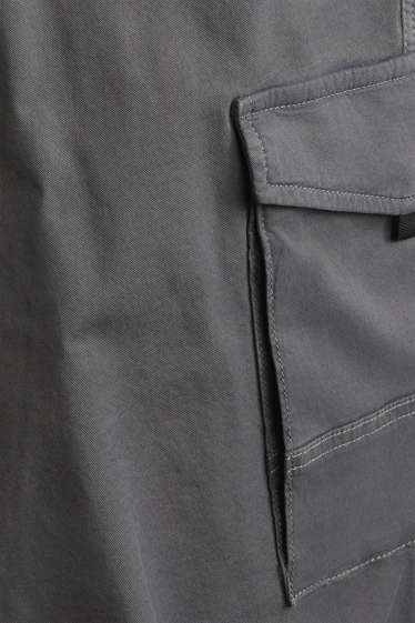 Herren - Cargohose - Tapered Fit - dunkelgrau