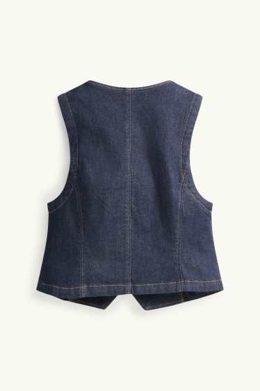 Dona - Armilla texana - entallada- LYCRA® - texà blau fosc