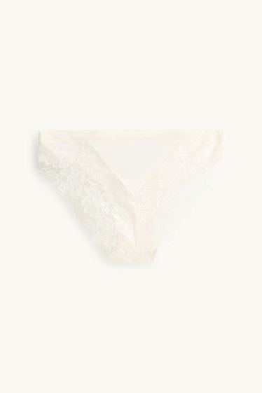 Damen - Slip - cremeweiß