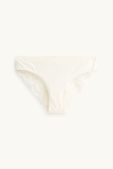 Damen - Slip - cremeweiß