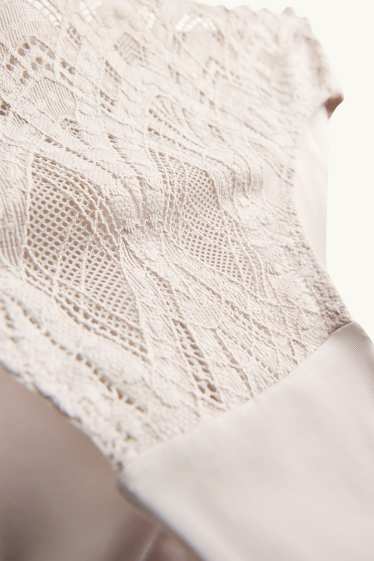 Women - Brazilian knickers - light beige