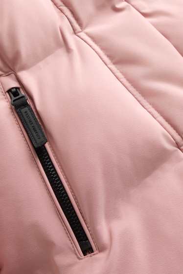 Kinder Mädchen - Funktions-Steppjacke mit Kapuze - gefüttert - rosa