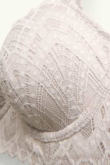 Dames - BH met beugels - DEMI - voorgevormd - taupe