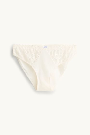 Femmes - Culotte - crème