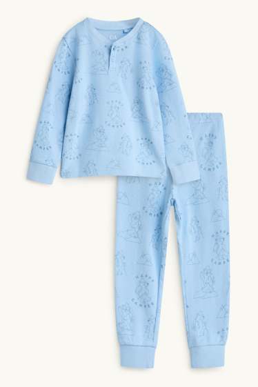 Kinder Buben - Bär - Pyjama - 2 teilig - strukturiert - hellblau
