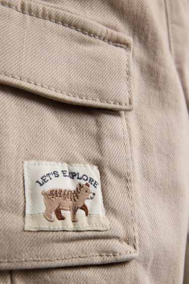 Neonati - Orsetto - pantaloni cargo neonati - beige