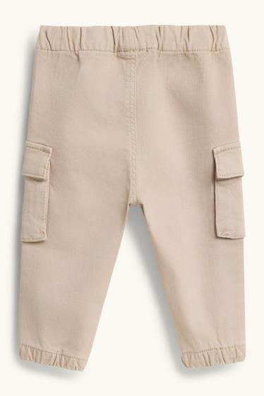 Neonati - Orsetto - pantaloni cargo neonati - beige