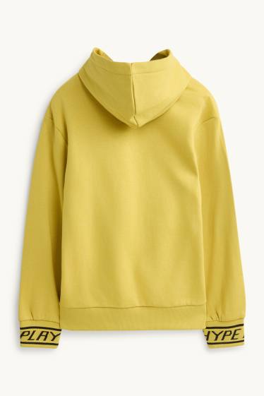 Enfants garçons - Manette jeux vidéo - sweat à capuche - jaune