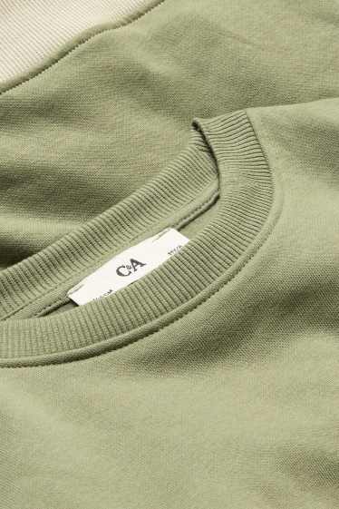 Kinder Jungen - Sweatshirt - grün / beige