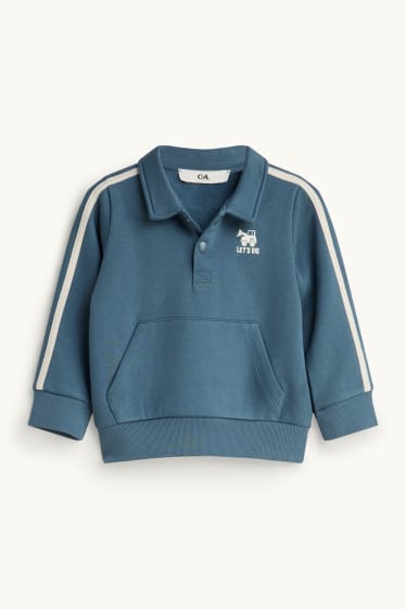 Kinder Jungen - Traktor - Set - Sweatshirt und Jogginghose - 2 teilig - blau-melange