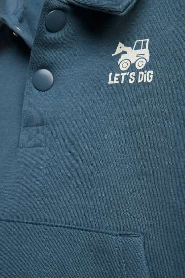 Kinder Jungen - Traktor - Set - Sweatshirt und Jogginghose - 2 teilig - blau-melange
