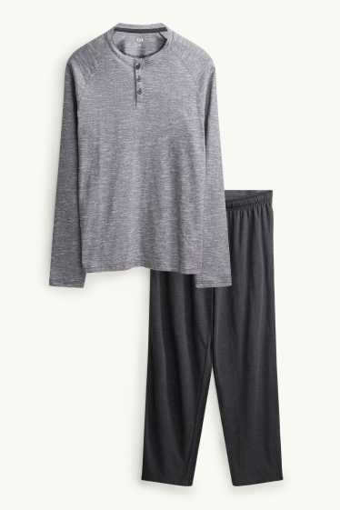 Hommes - Pyjama - gris chiné