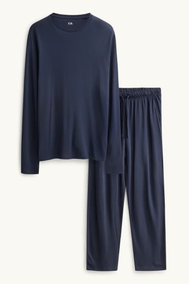 Herren - Pyjama - dunkelblau