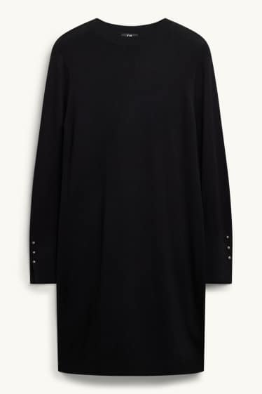 Dona - Vestit de punt - straight fit - negre