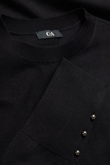 Dona - Vestit de punt - straight fit - negre