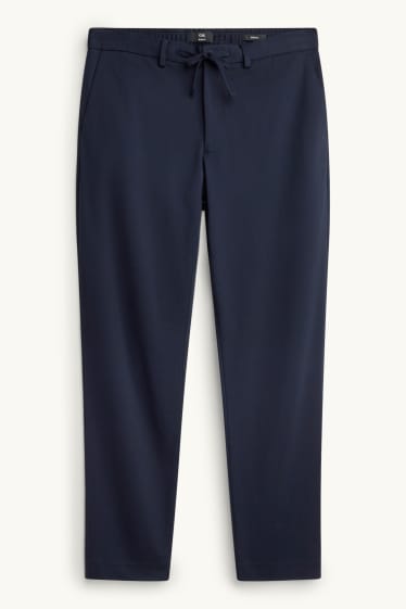 Men - Mix & match suit trousers - slim fit - stretch - dark blue