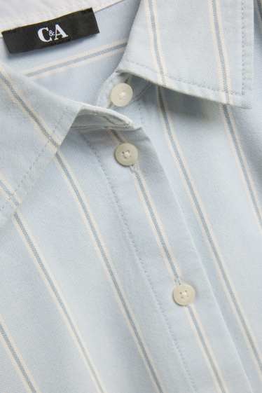 Femmes - Blouse-chemise - à rayures - bleu clair
