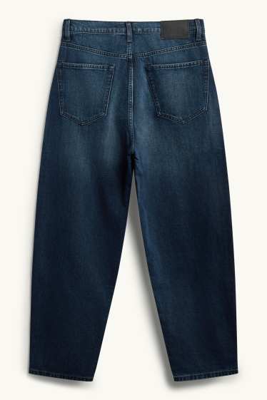 Men - Barrel jeans - denim-dark blue