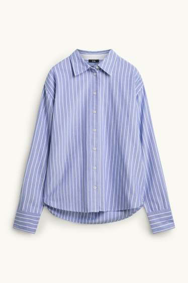 Femmes - Chemise - à rayures - bleu / blanc
