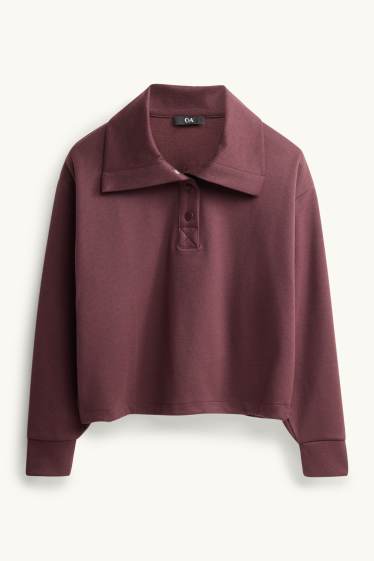 Damen - Sweatshirt - bordeaux